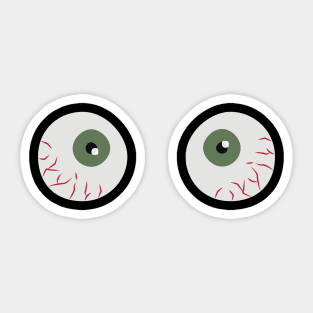 Creepy Eyes Sticker